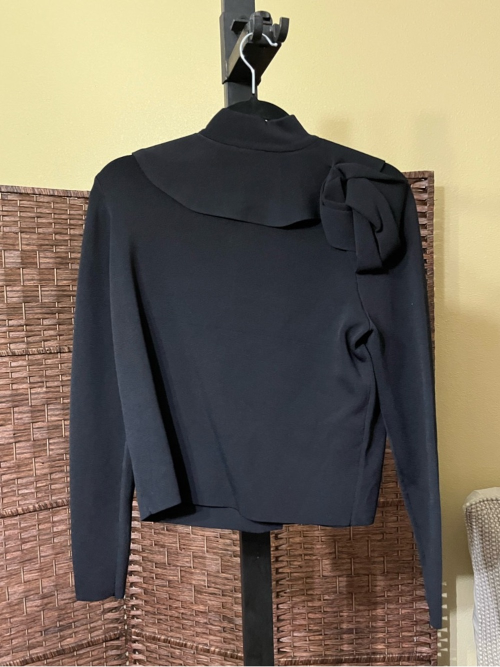 New Aleeza Paris Black Knit Button-Down Cardigan – Size S (Sample) - Picture 3 of 4